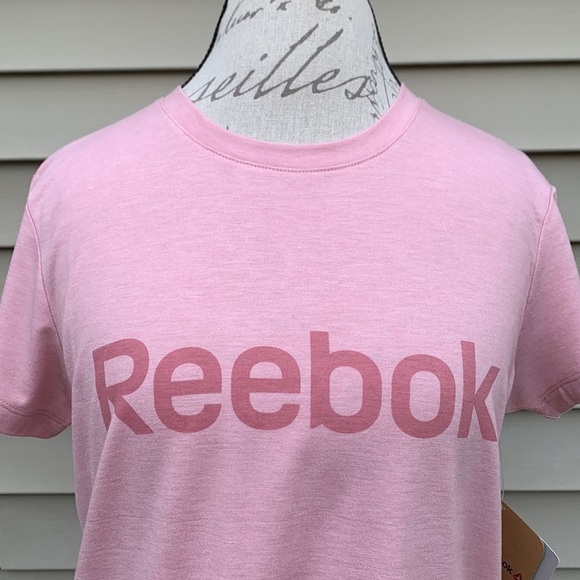 REEBOK Zephyr Heather Relaxed Glow Crop Tee - Picture 4 of 14